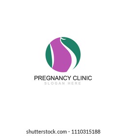 pregnancy clinic store vector logo