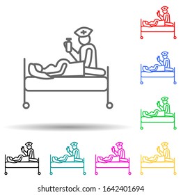 pregnancy control multi color style icon. Simple thin line, outline vector of hospital icons for ui and ux, website or mobile application