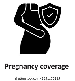 Pregnancy coverage :Vector Icon which can easily modify or edit
