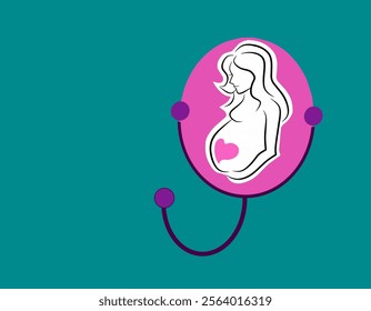 pregnancy health icon, template, background