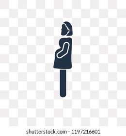 Pregnancy with Hearts vector icon isolated on transparent background, Pregnancy with Hearts transparency concept can be used web and mobile