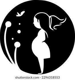Pregnancy - High Quality Vector Logo - Vector illustration ideal for T-shirt graphic