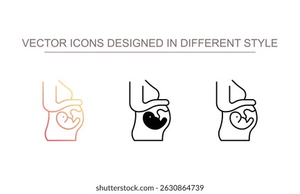 Pregnancy icon design with white background stock illustration