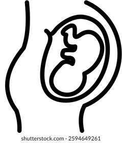 Pregnancy Icon Element For Design