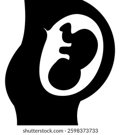 Pregnancy Icon Element For Design