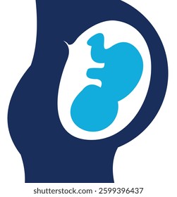 Pregnancy Icon Element For Design