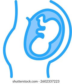 Pregnancy Icon Element For Design