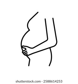 pregnancy icon Flat illustration sign