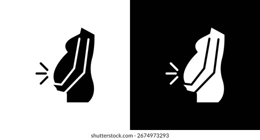Logo für das Schwangerschaftssymbol. einfache grafische Symbole