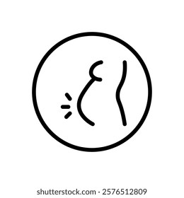 Pregnancy icon Outline vector for web ui