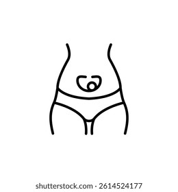 Pregnancy icon. Simple pregnancy icon for social media, app and web design. Vector illustration