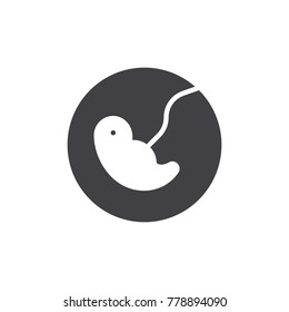 Pregnancy icon vector, filled flat sign, solid pictogram isolated on white. Symbol, logo illustration.