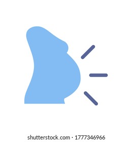 pregnancy icon vector illustration flat style. mother's day icon set.