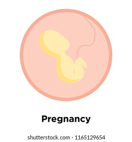 Pregnancy icon vector isolated on white background, Pregnancy transparent sign , family symbols