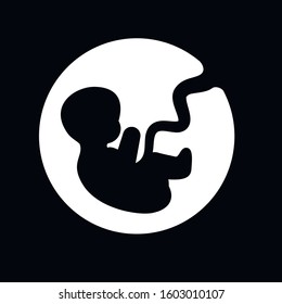 Pregnancy icon vector icon. Simple element illustration. Pregnancy symbol design. Can be used for web and mobile.
