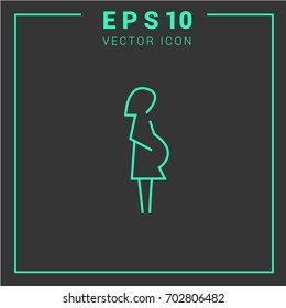 pregnancy  icon vector. Web. Graphic element.
