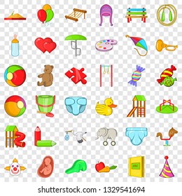 Pregnancy icons set. Cartoon style of 36 pregnancy vector icons for web for any design