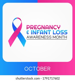 Pregnancy Infant Loss Awareness Month Vector Stock Vector (Royalty Free ...