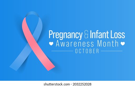 Pregnancy Infant Loss Awareness Month Sids Stock Vector (Royalty Free ...