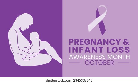 Pregnancy and infant loss awareness month infant on lap