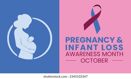 Pregnancy and infant loss awareness month pregnant women in a cicle