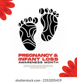 Pregnancy and Infant Loss Awareness Month Social Media Post Banner for Pregnant Women