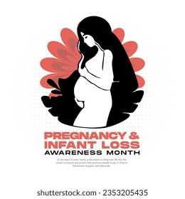 Pregnancy and Infant Loss Awareness Month Social Media Post Banner for Pregnant Women