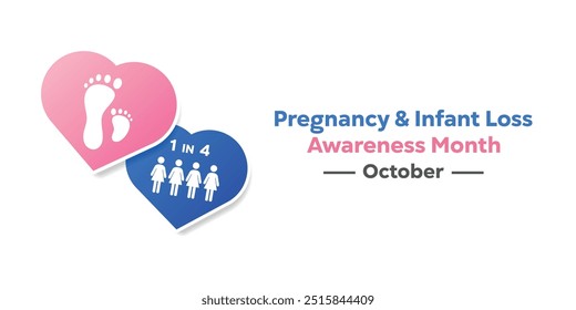 Pregnancy and Infant Loss Awareness Month. Womens icon. Great for cards, banners, posters, social media and more. White background.