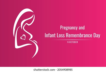 Pregnancy and Infant Loss Remembrance Day, 15th October, Vector illustration design