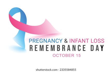 Pregnancy and infant loss remembrance day. background, banner, card, poster, template. Vector illustration.