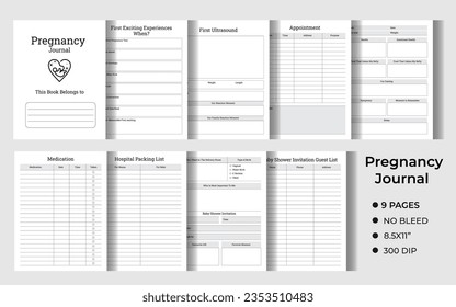 Pregnancy Journey Logbook. Personal Pregnancy Log. Capturing the Journey Logbook. Kdp Interior