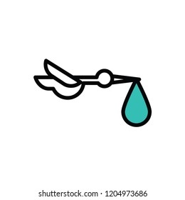 Pregnancy line icons
