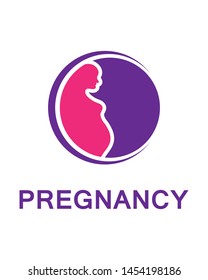 Pregnancy Logo Design Vector Template Stock Vector (Royalty Free ...