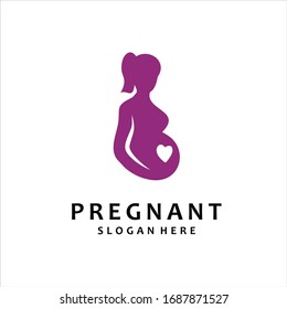 Pregnancy Logo Design Vector Template, pregnant  Idea logo design inspiration