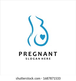 Pregnancy Logo Design Vector Template, pregnant  Idea logo design inspiration