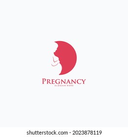 Pregnancy Logo Design Vector Template