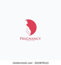 Pregnancy Logo Design Vector Template
