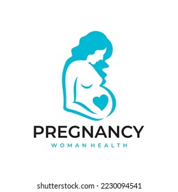 Pregnancy Logo Design Vector Template, pregnant Idea logo design inspiration