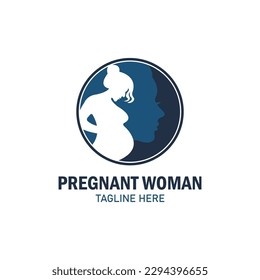 pregnancy logo design vector template
