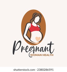 Pregnancy Logo Design Vector Template, pregnant Idea logo design inspiration