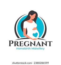 Pregnancy Logo Design Vector Template, pregnant Idea logo design inspiration