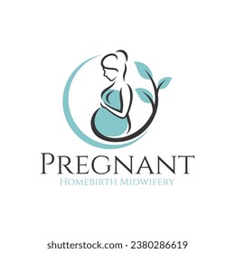 Pregnancy Logo Design Vector Template, pregnant Idea logo design inspiration