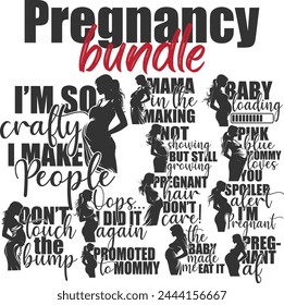 Pregnancy Mom Vectors Designs Bundle