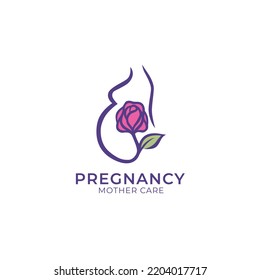 Pregnancy mother care logo design