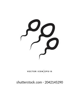 Pregnancy, obstetrics, gynecology line icon. Medicine symbol : Sperm cells modern vector design elements. Isolated on white.