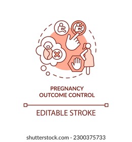 Pregnancy outcome control red