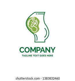 pregnancy, pregnant, baby, obstetrics, Mother Flat Business Logo template. Creative Green Brand Name Design.
