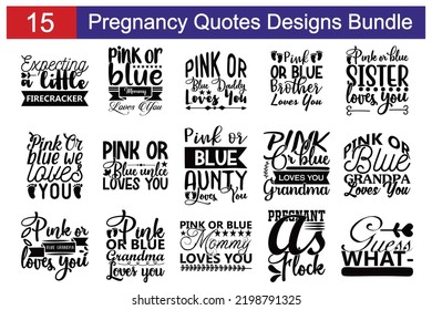 Pregnancy Quotes SVG Cut Files Designs Bundle. Pregnancy quotes SVG cut files, Pregnancy quotes t shirt designs, Saying about Pregnancy.