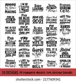 Pregnancy quotes SVG design bundle