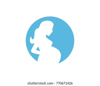 Pregnancy silhouette logo